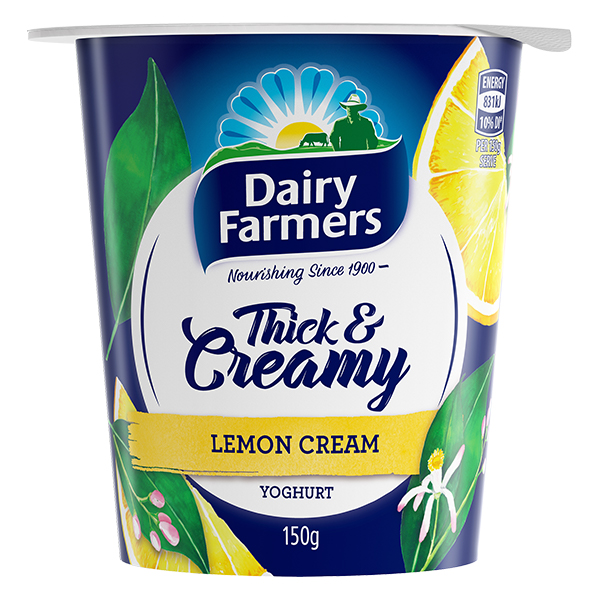 Dairy Farmers Thick & Creamy Lemon Cream 150g x 10 - globalfoodproduct.com