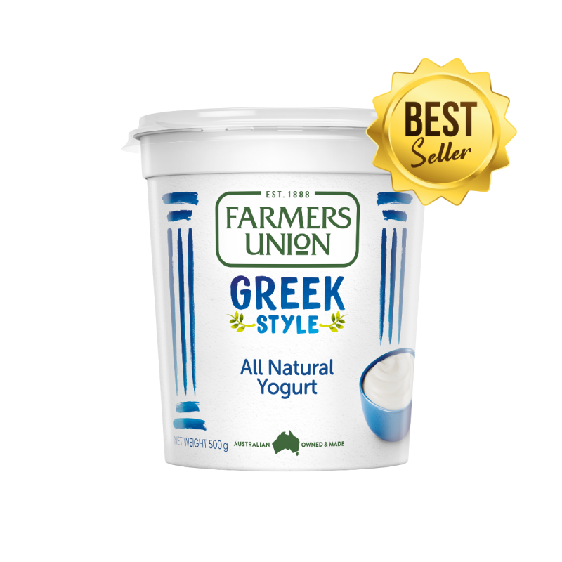 Farmers Union Thick & Creamy Greek Natural Yogurt 500g x 6 - Global ...