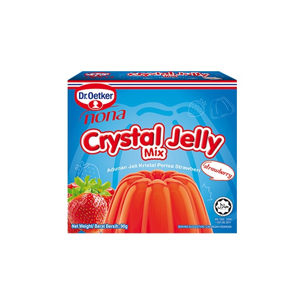Dr Oetker Crystal Jelly Mix Strawberry 90g X 24